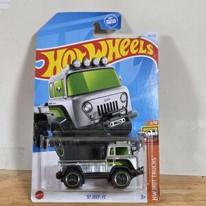 Hot Wheels Zamac '57 Jeep FC Diecast Truck - Silver and Green 2023